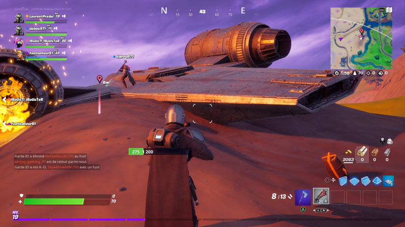 Fortnite : défi du Beskar, où trouver le Razor Crest ?