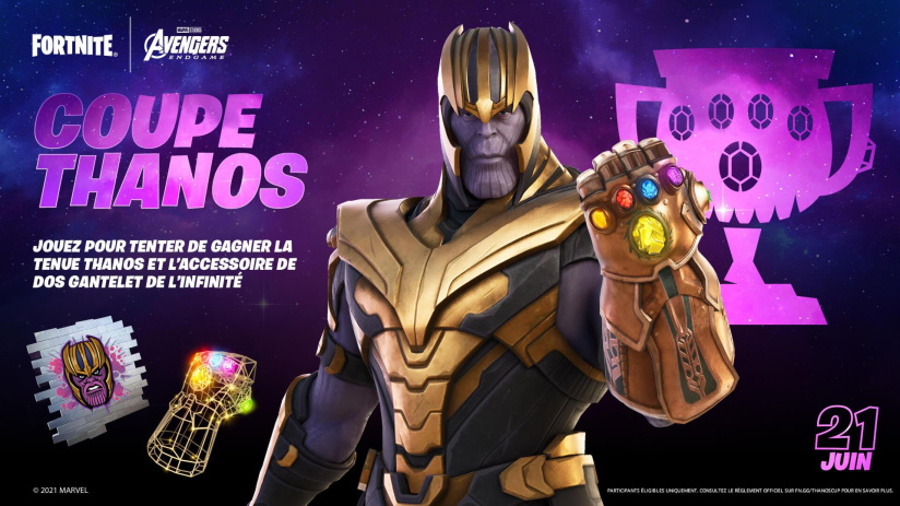 Fortnite : le skin de Thanos bientôt disponible