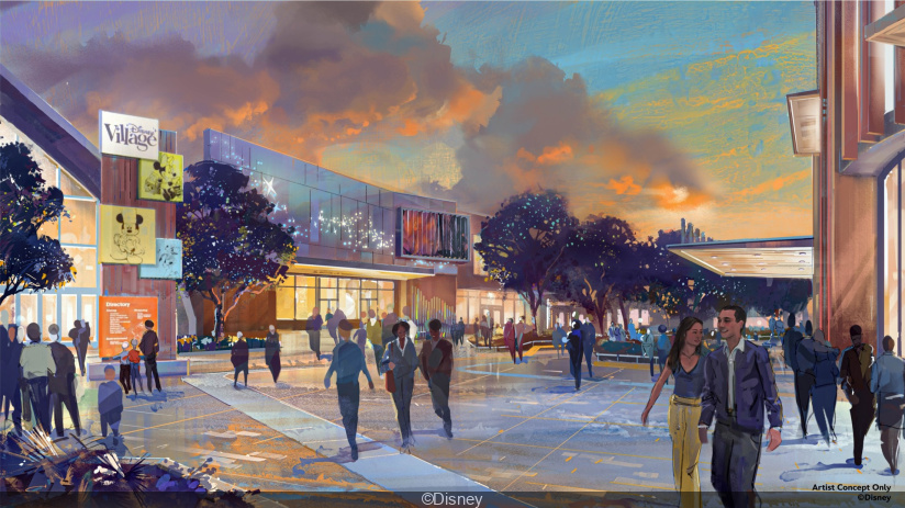 Disneyland Paris : le nouveau Disney Village se dévoile dans un concept art