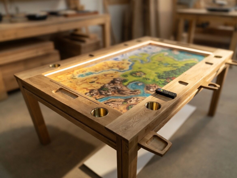 Tables de jeux de société sur mesure : un mobilier pensé pour jouer et partager