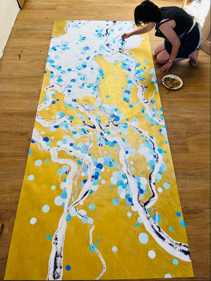 Monika Cicolella en atelier pour Variations énergétiques
