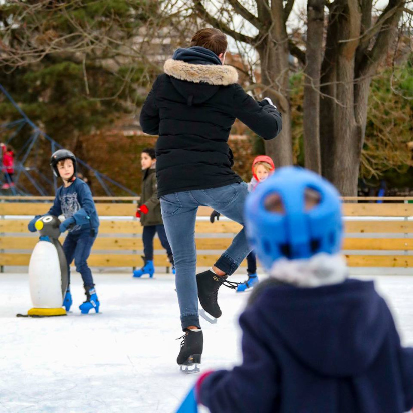 Un drôle de Noël : une patinoire au Jardin d'Acclimatation