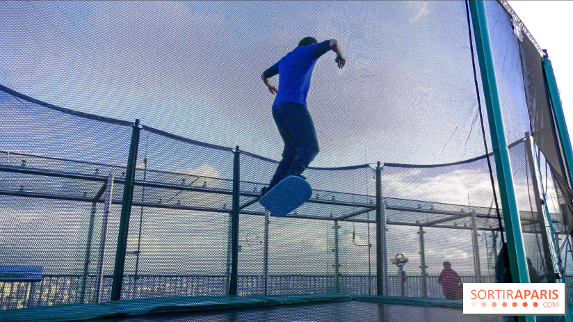 Les trampolines sur la Tour Montparnasse