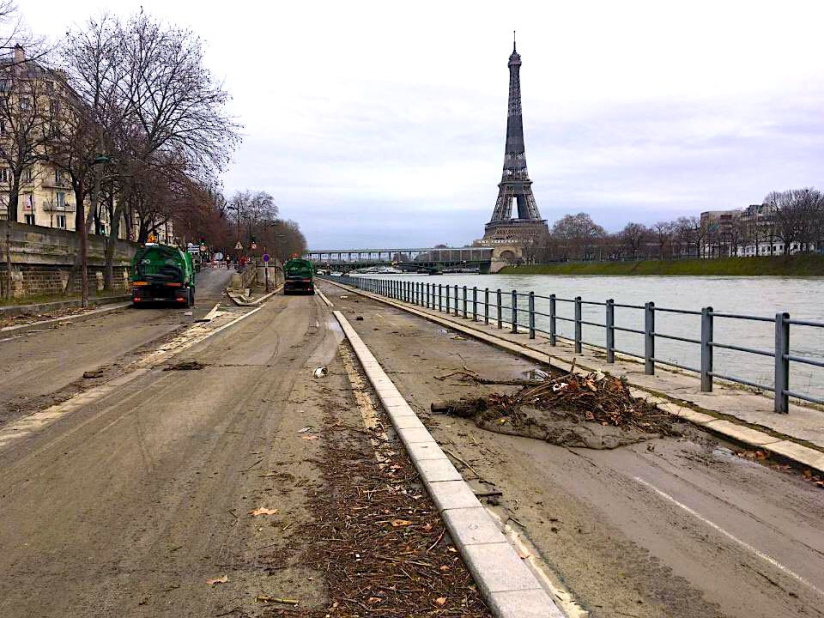 Berges de Seine : réouverture progressive après la crue, nettoyage en cours dans Paris centre