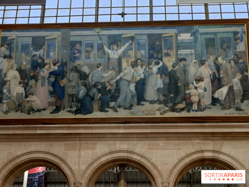 Le tableau que les voyageurs ne voient presque jamais : Le secret des Poilus de la Gare de l’Est