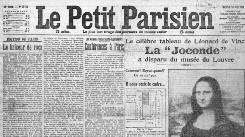 Éphéméride du 22 août à Paris : Le vol de la Joconde au Musée du Louvre