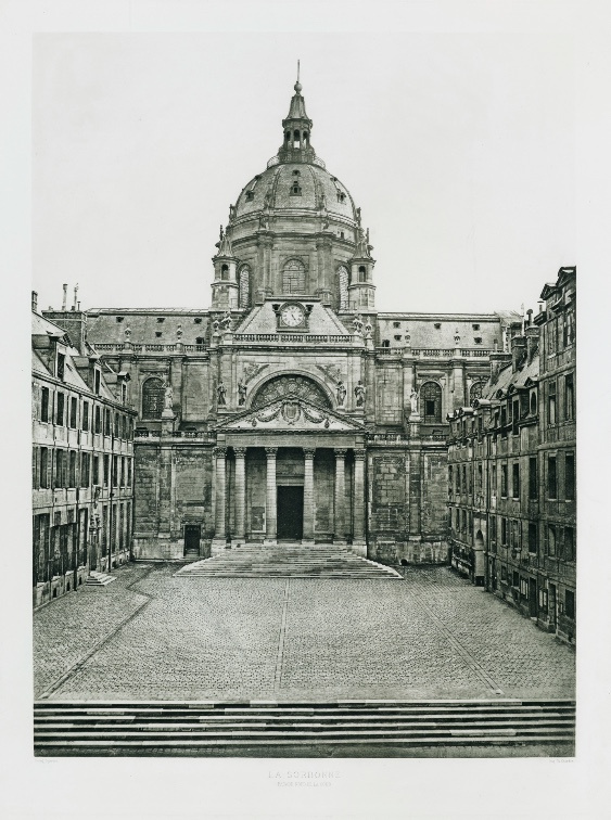 Façade nord de la cour, La Sorbonne