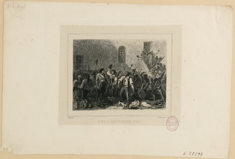 Massacres des 2 et 3 septembre 1792 des prisonniers par les septembriseurs, tribunal arbitraire dans la prison