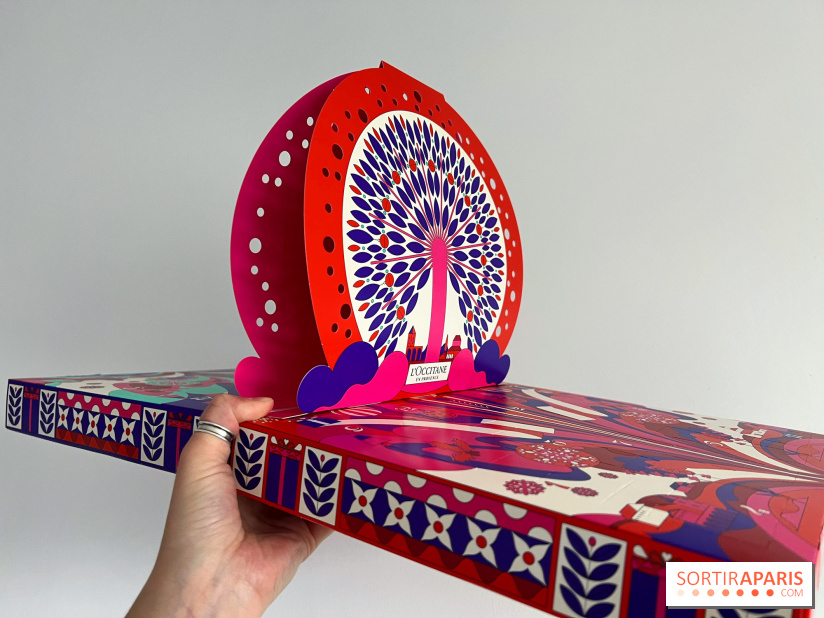 Le calendrier de l'Avent 2023 de L'Occitane aux allures de paon coloré