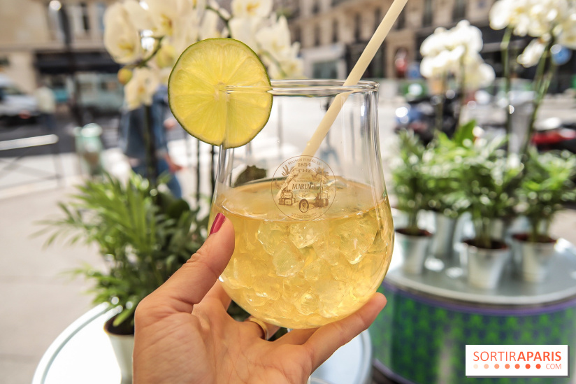 Thé glacé et éclair Tokyo Mojito chez Mariage Frères, les photos