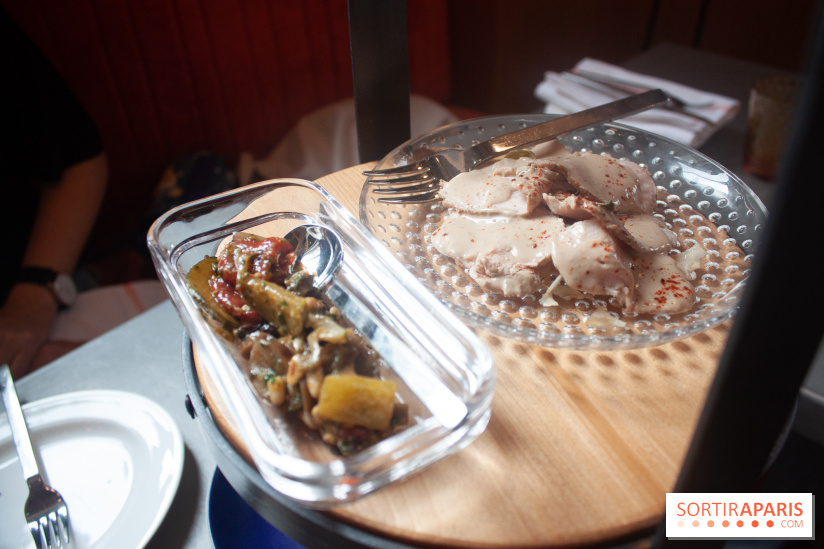 Cucina, Ducasse à la Maison de la Mutualité : caponata et vittelo tonnato