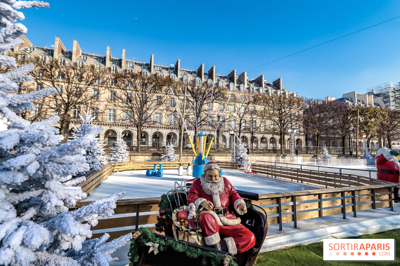 Le Marché de Noël des Tuileries à Paris, patinoire