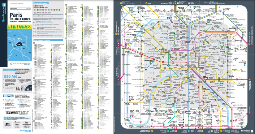 Paris : les stations de métro avec un ascenseur, accessibles aux PMR (handicapés, poussettes ...)