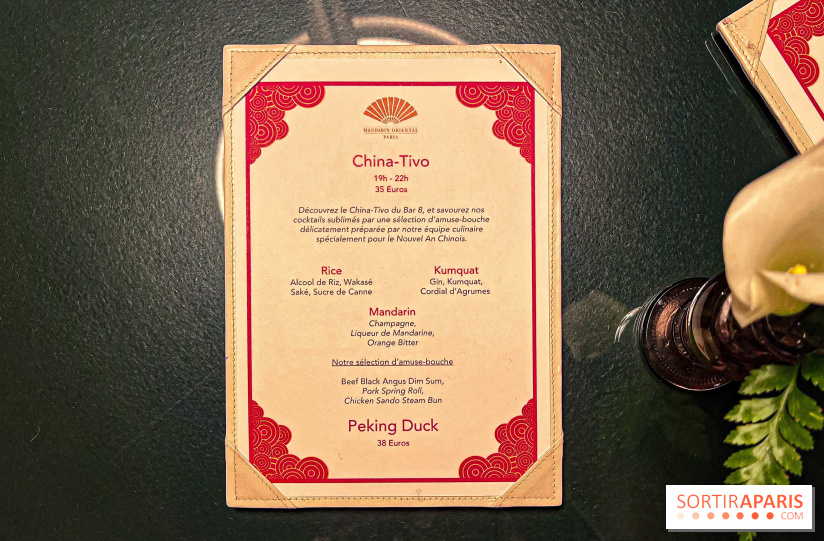 Nouvel An Chinois - Lunaire 2025 : le China-Tivo du Bar 8 au Mandarin Oriental Paris