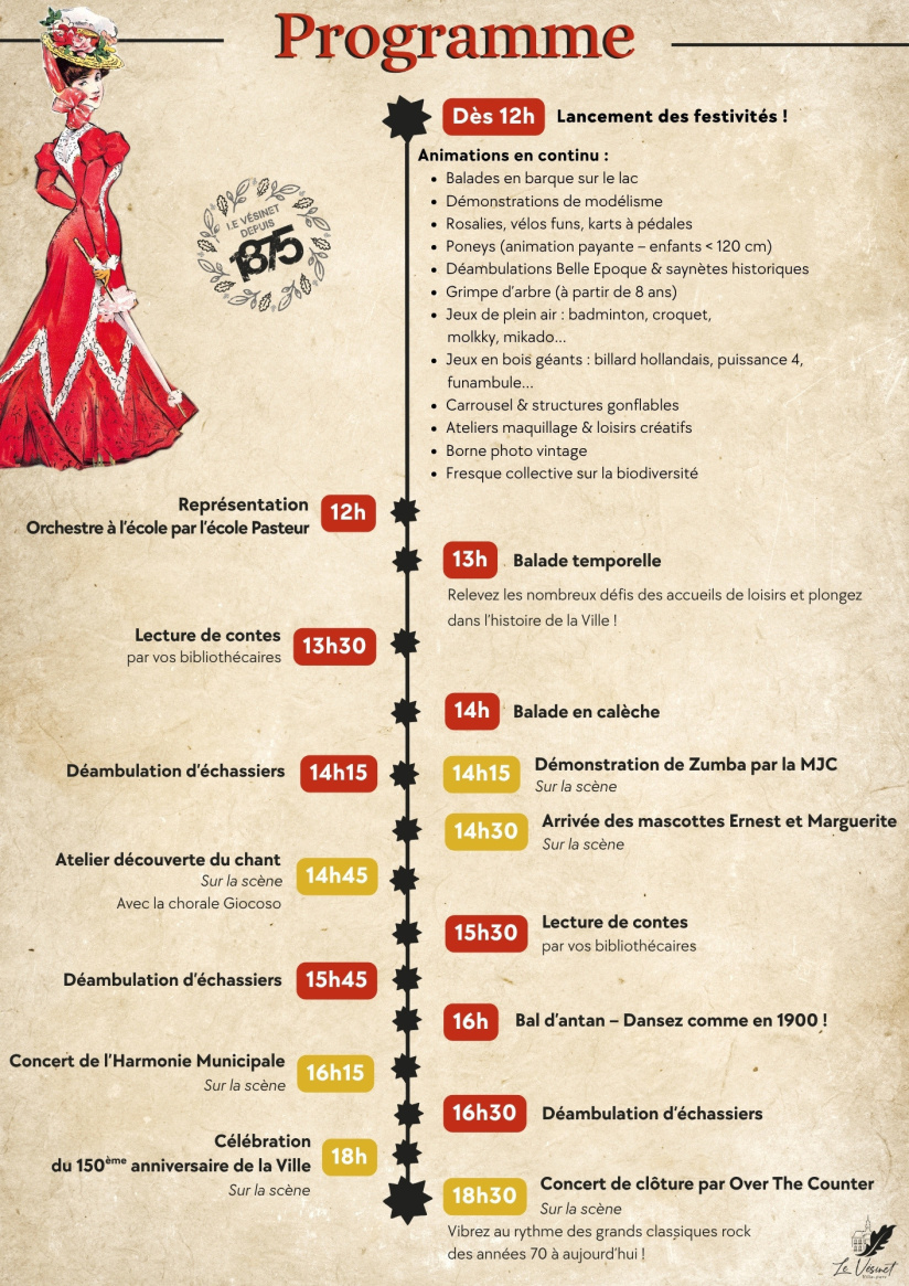 Fête de la Marguerite 2025 au Vésinet (78) :