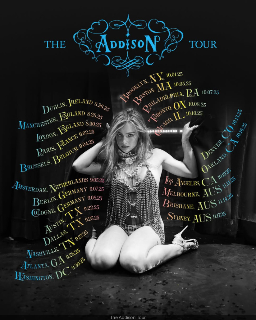 Addison Rae in Concert à l'Olympia à Paris in Septembre 2025