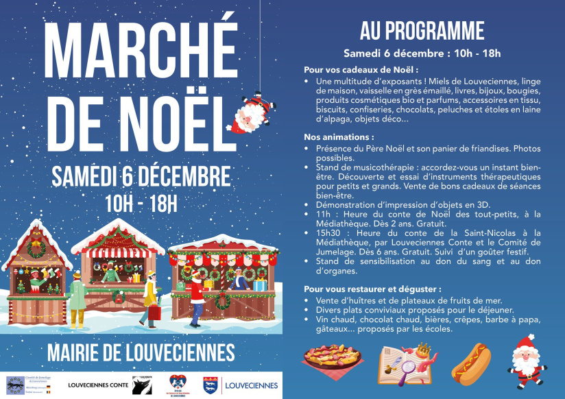 Le Marché de Noël 2025 de Louveciennes (78) : délices et cadeaux artisanaux dans les Yvelines