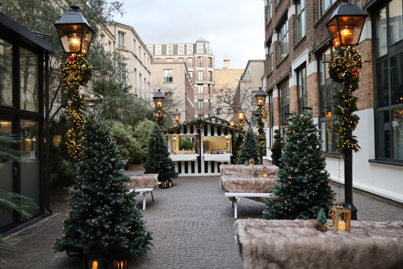Noël 2025 à Paris : un Chalet à Gaufres s'installe dans le jardin de l'hôtel Les Jardins du Marais
