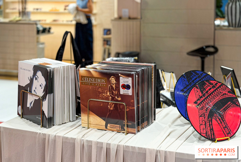 Céline Dion à Paris : T-shirts, vinyles, macarons… un pop-up ouvre à Haussmann - avis et photos