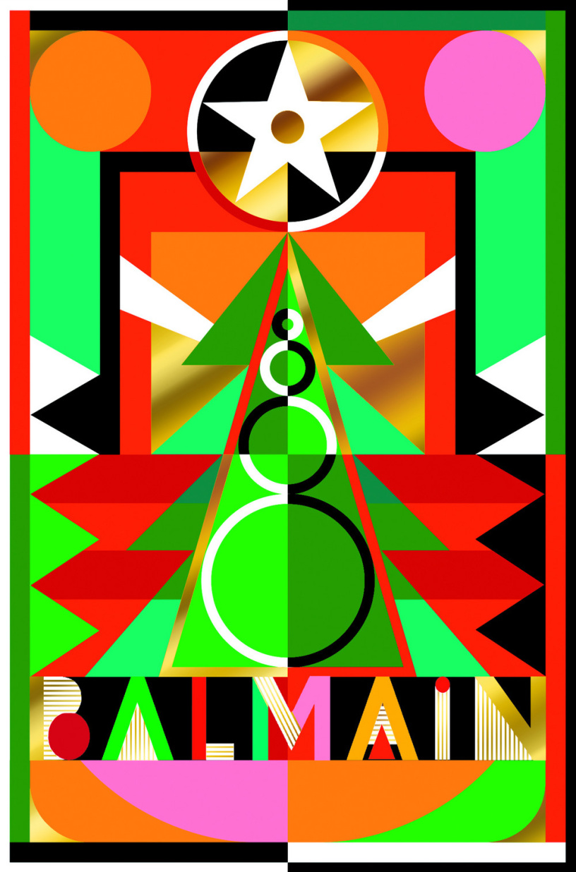 Olivier Rousteing, le directeur artistique de Balmain, signe les cartes de vœux UNICEF 2022