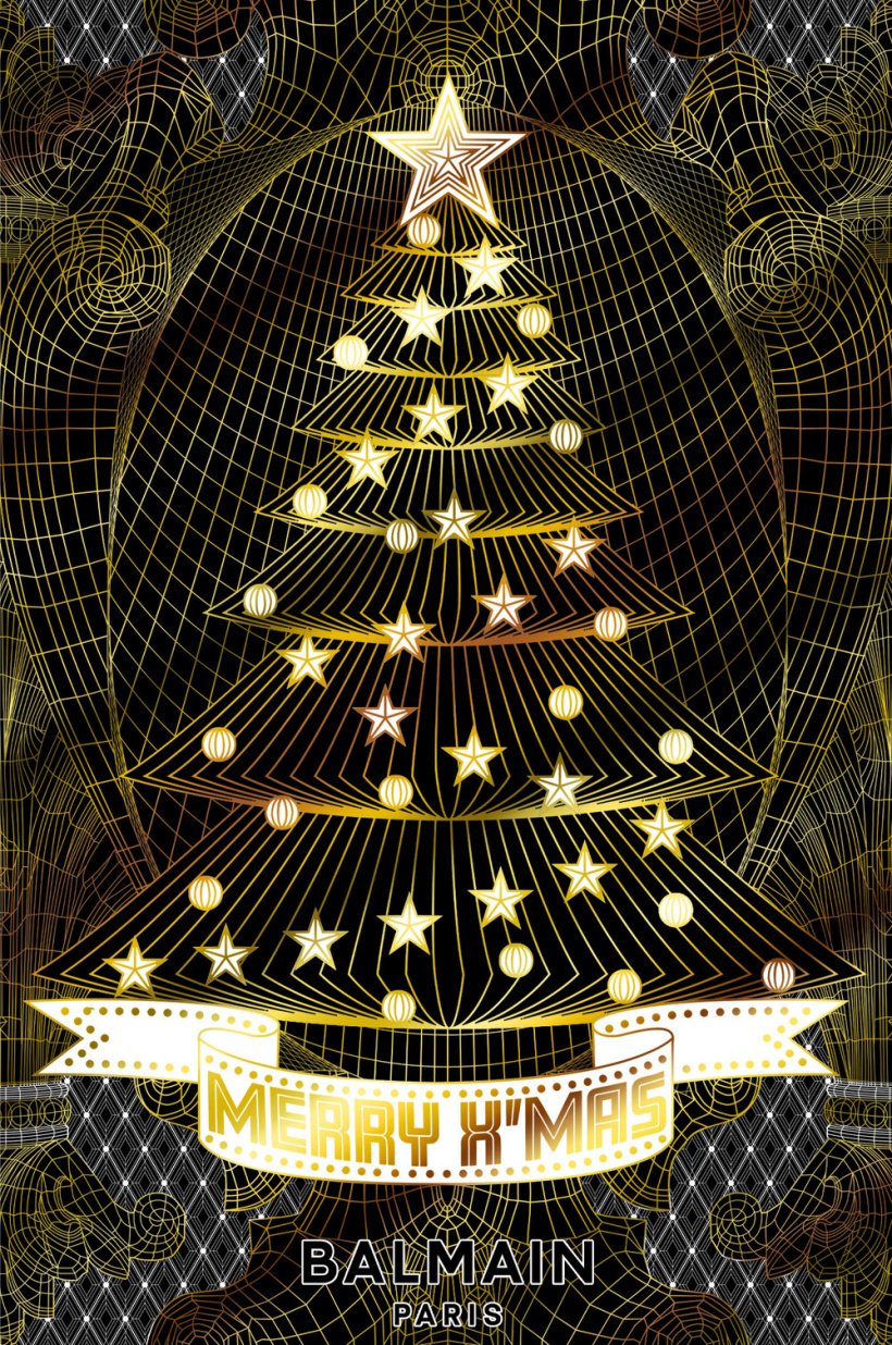 Olivier Rousteing, le directeur artistique de Balmain, signe les cartes de vœux UNICEF 2022