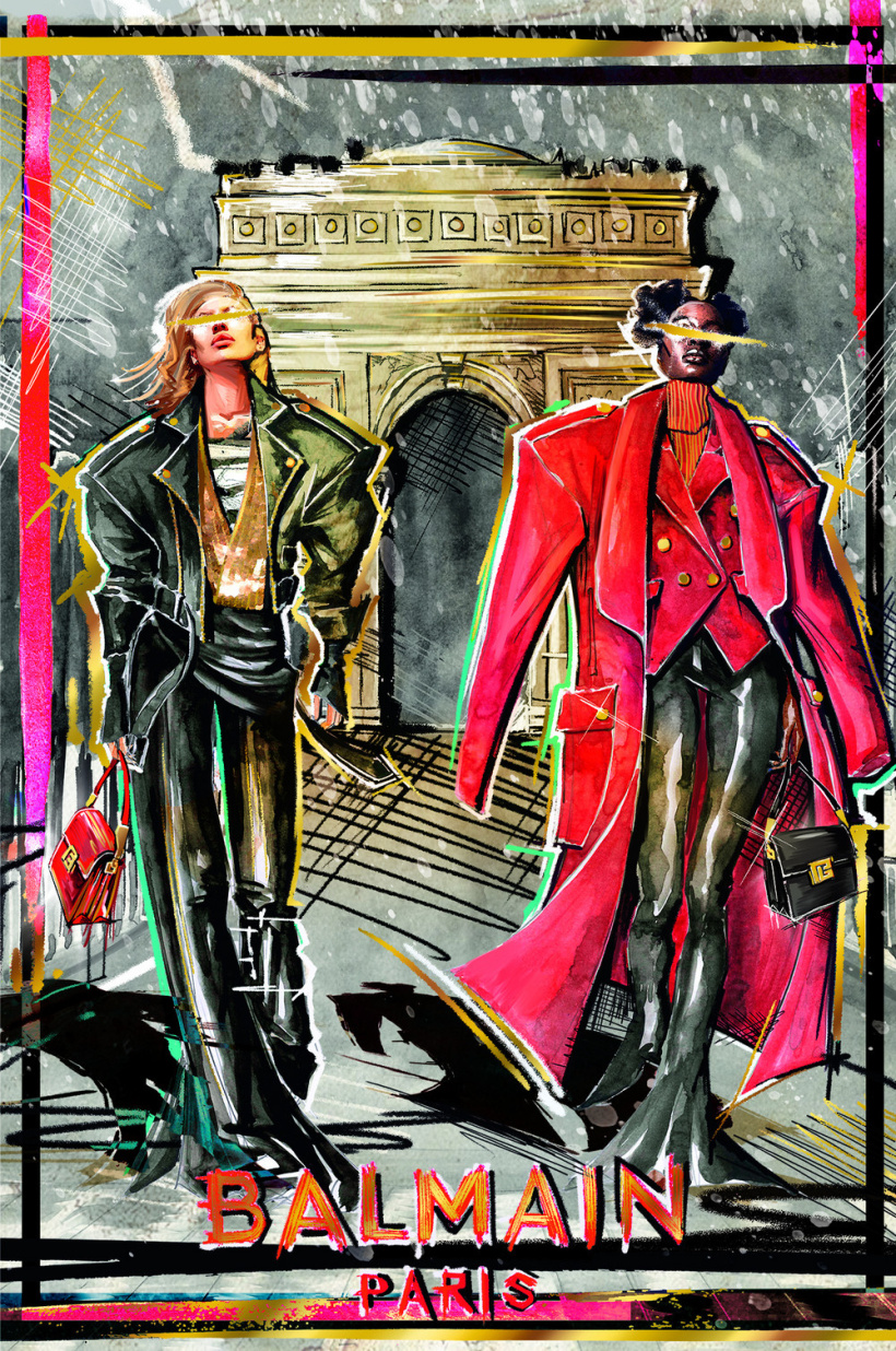 Olivier Rousteing, le directeur artistique de Balmain, signe les cartes de vœux UNICEF 2022