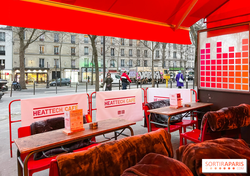 HEATTECH CAFÉ : la terrasse la plus chaude de Paris signée UNIQLO, au Café Chéri(e)