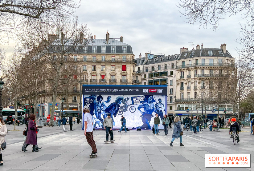 Anniversaire du Levi's 501 : une œuvre en denim à découvrir Place de la République