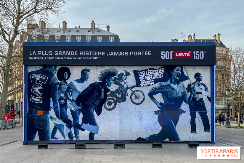 Anniversaire du Levi's 501 : une œuvre en denim à découvrir Place de la République