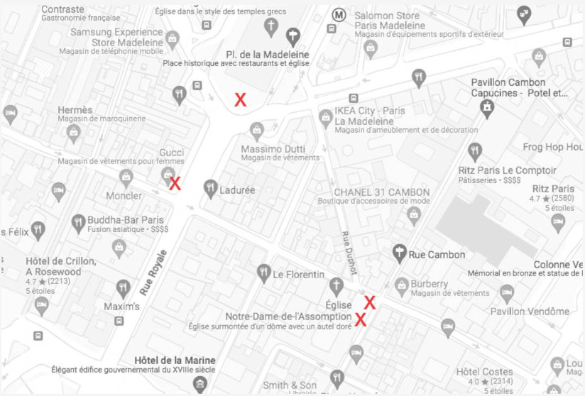 Exposition en plein air des œuvres monumentales de l'artiste Rero Faubourg Saint Honoré