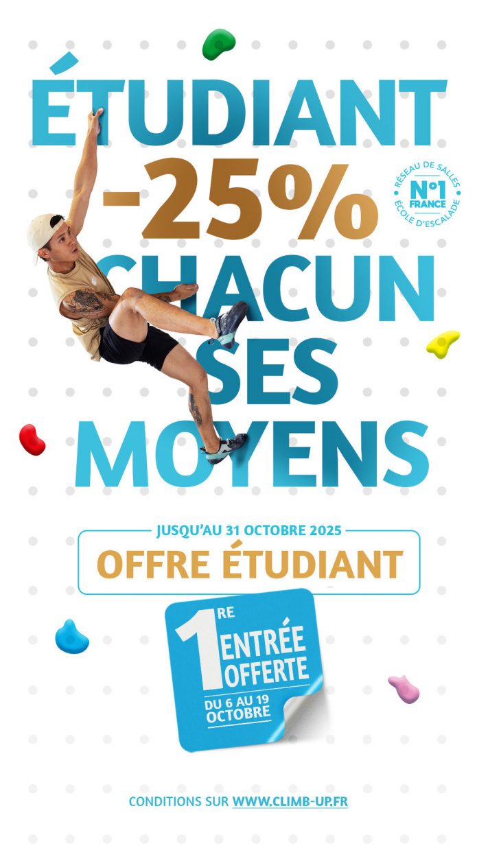 L'escalade chez Climb Up Paris Porte d’Italie et Climb Up Aubervilliers : 