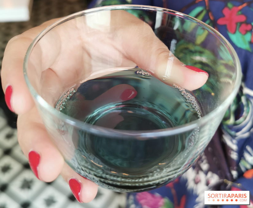 Thé glacé et éclair Cactus Bleu de Mariage Frères, les photos