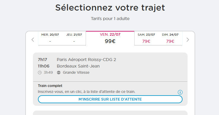 SNCF : une liste d'attente pour voyager dans les Ouigo qui affichent complet