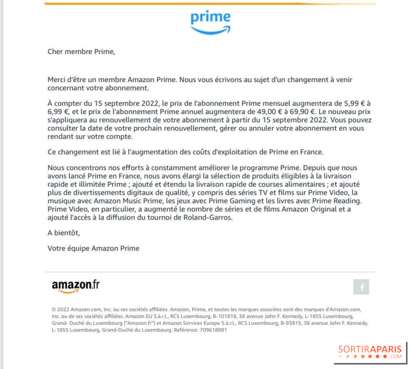 Amazon Prime augmente les prix de son abonnement en France