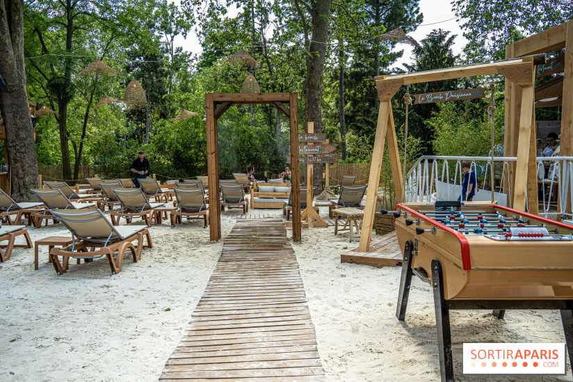 Le Beach Parisienne du Chalet du lac, la plage estivale à Paris