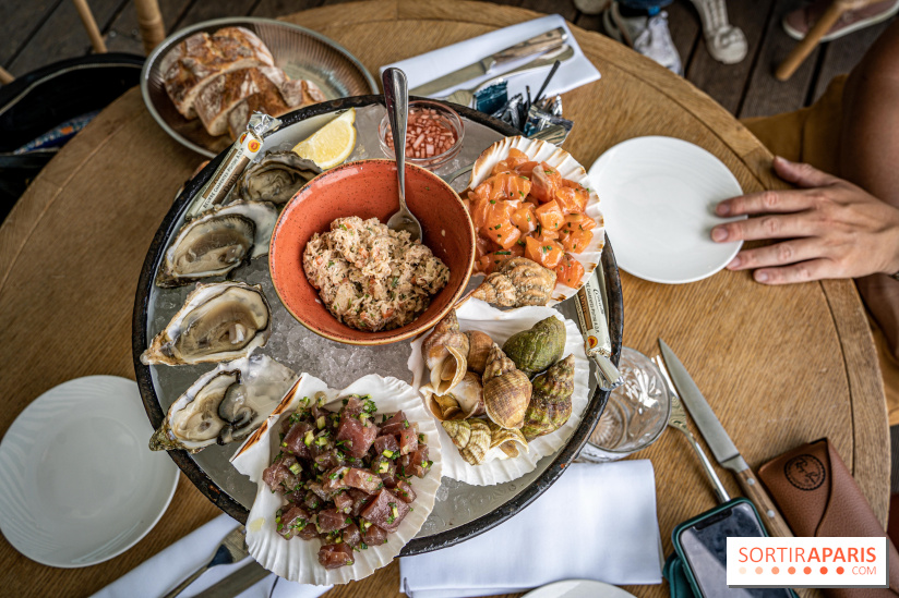 Polpo brasserie, la terrasse péniche 