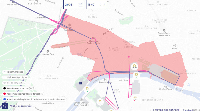 Cérémonie d'ouverture des Jeux Paralympiques : métro, voiture, les restrictions de circulation