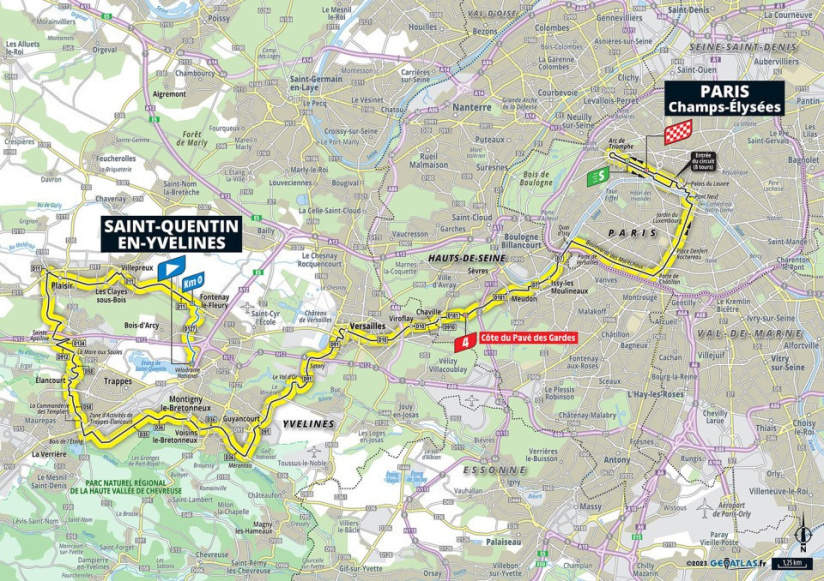Tour de France 2023 : le parcours de la dernière étape dans les Yvelines et à Paris