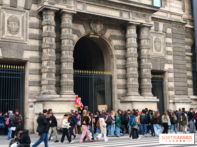 Visuel actualités - grève blocage manifestation musée du Louvre