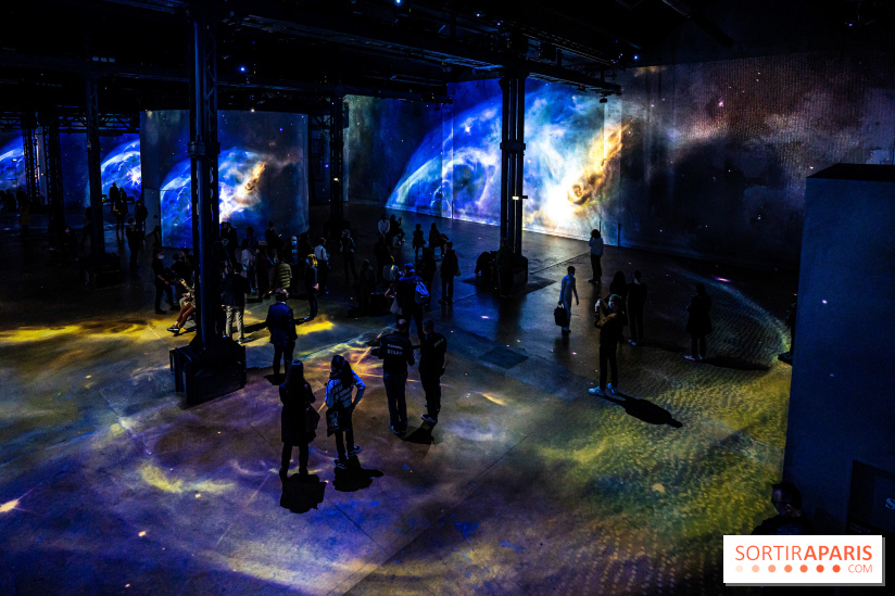 Photos : Destination Cosmos à l'Atelier des Lumières