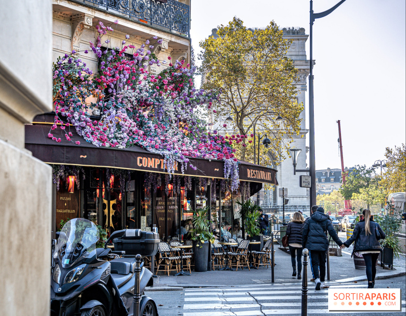 Les cafés fleuris de Paris