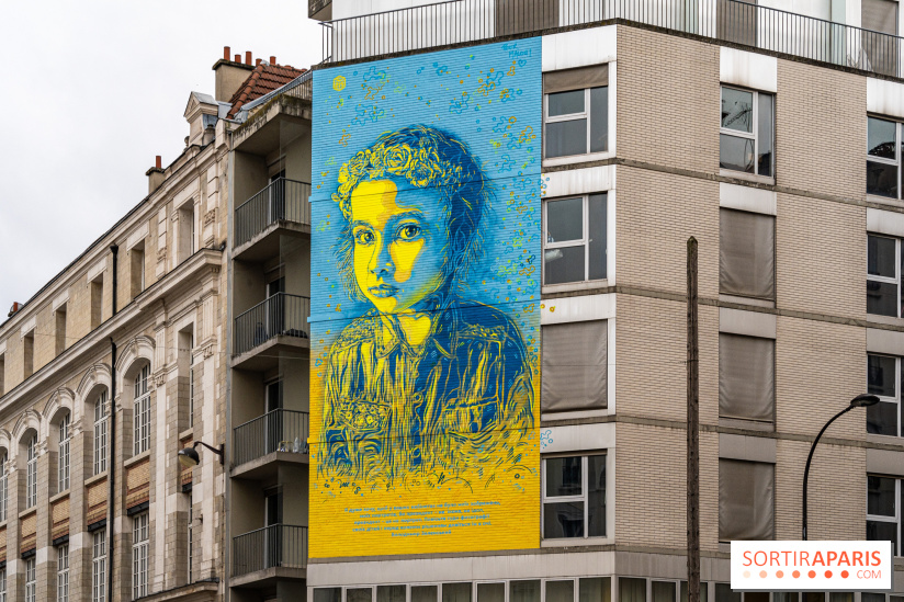 Le monde du street art se mobilise pour l'Ukraine à Paris, les photos