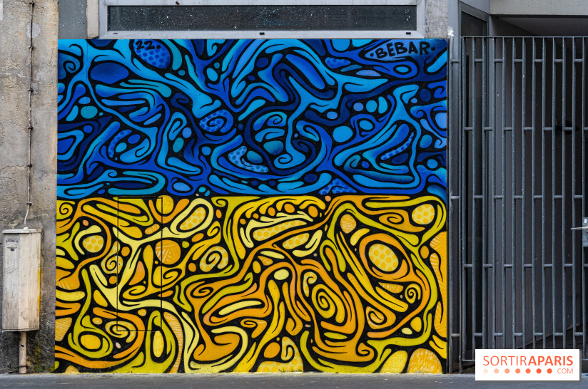 Le monde du street art se mobilise pour l'Ukraine à Paris, les photos
