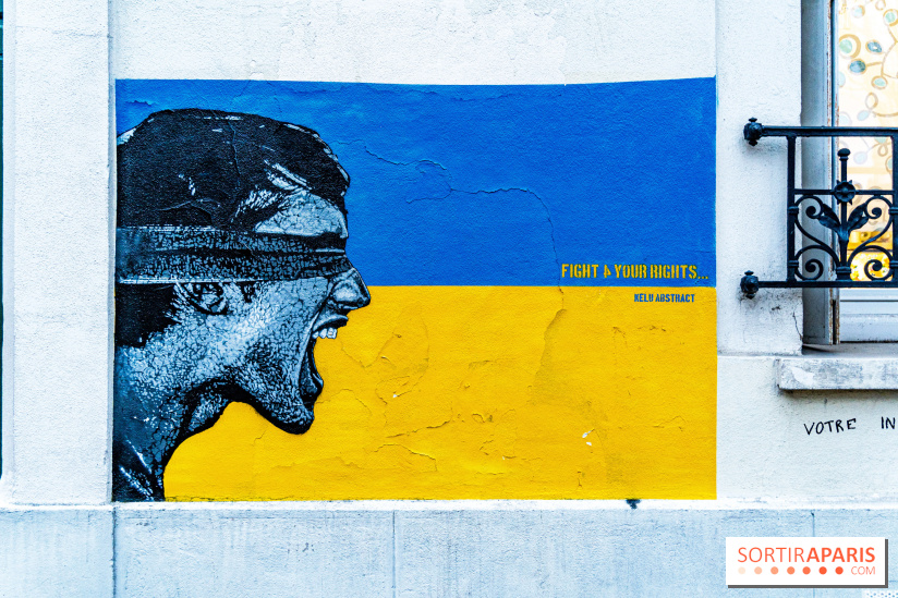 Le monde du street art se mobilise pour l'Ukraine à Paris, les photos