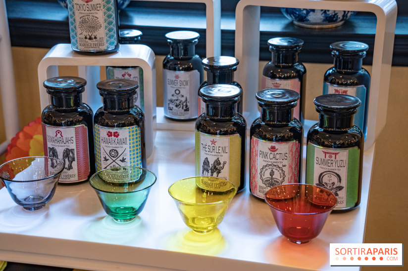 Thé glacé et pavlova Flower Summer chez Mariage Frères