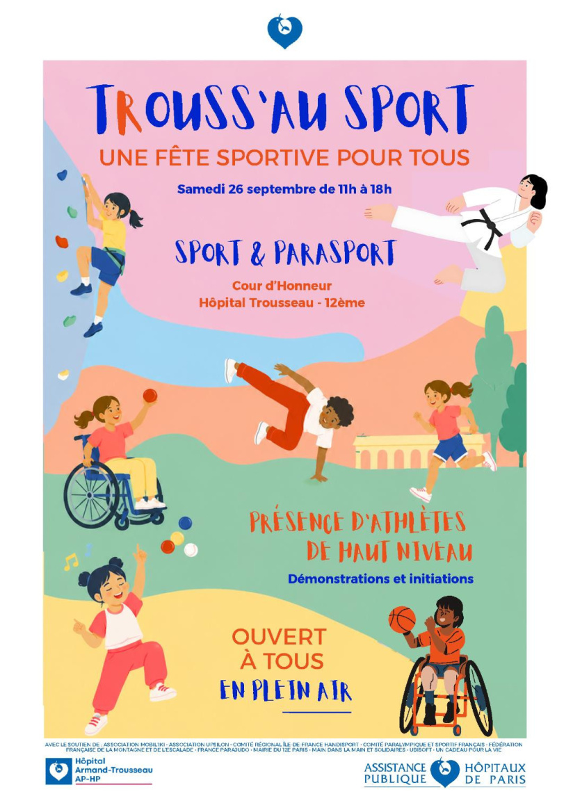 T(R)OUSS'AU SPORT : animations sportives gratuites en présence d'athlètes à l'hôpital Trousseau
