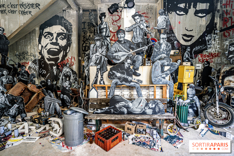 Exposition Jef Aérosol à Paris, 40 ans de pochoirs