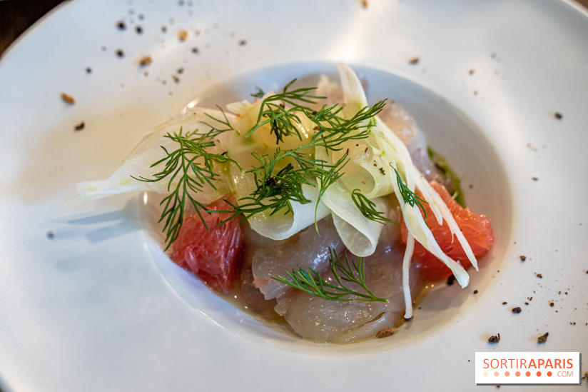 Sphère restaurant Paris 8e - daurade aux agrumes - fenouil