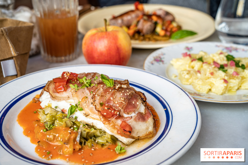 Bombarde restaurant méditerranéen et festif à Montmartre - cabillaud - pancetta - fondu de poireaux