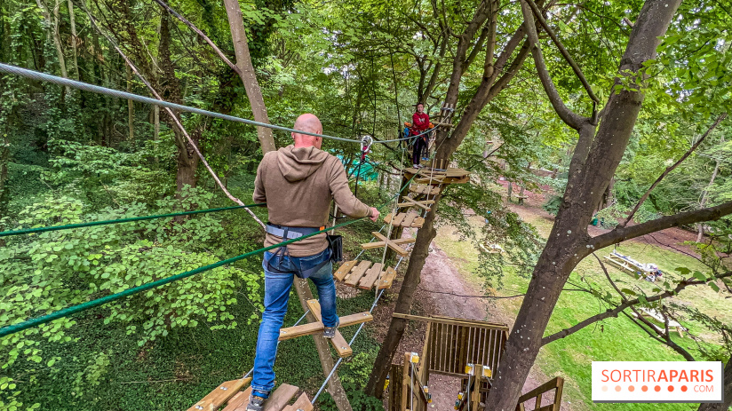Accrocamp Poissy, le nouvel accrobranche au parc du château de Villiers